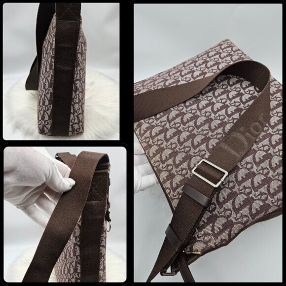 Christian Dior Brown Oblique Canvas Messenger Bag - Picture 11 of 16